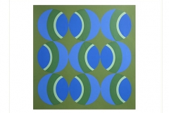 Circles [blue / green], 1966, screenprint, 76 x 56 cm, edition of 18