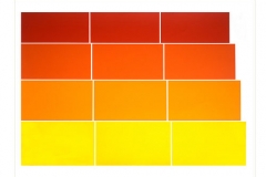 Graded Steps [yellow / orange], 1973, screenprint, 56 x 76 cm, edition of 30