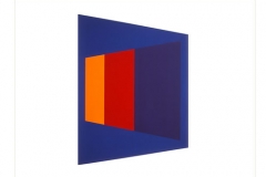 Trapezium [blue / orange / red / purple], 1972, screenprint, 76 x 56 cm, edition of 25